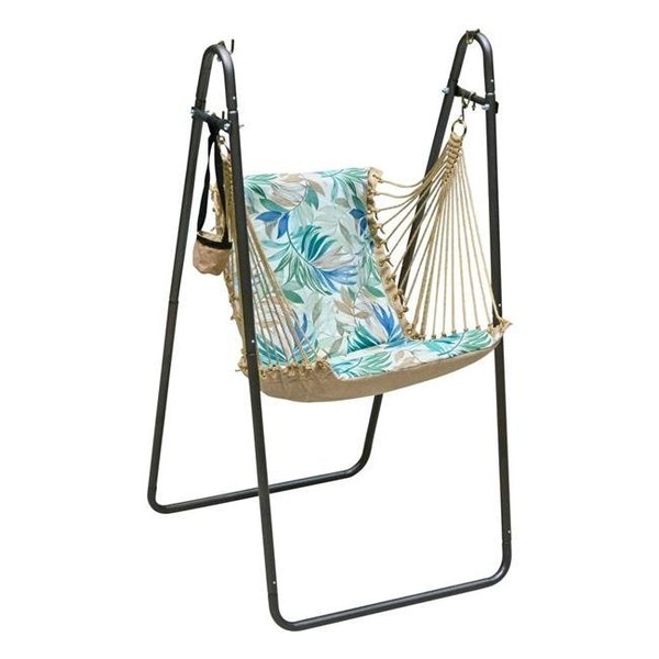 Algoma Net Algoma Net 1525208209BR Soft Comfort Swing Chair & Stamd; Blue 1525208209BR